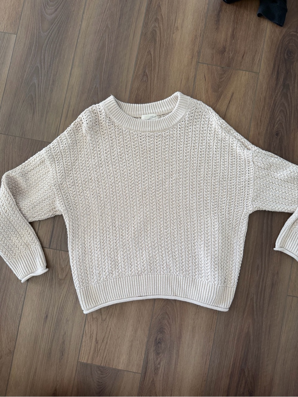 Universal Thread Cream Knit Crewneck Sweater